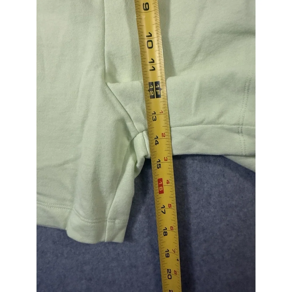 The North Face Simple Logo Fleece Shorts Lime Cream Large NWT